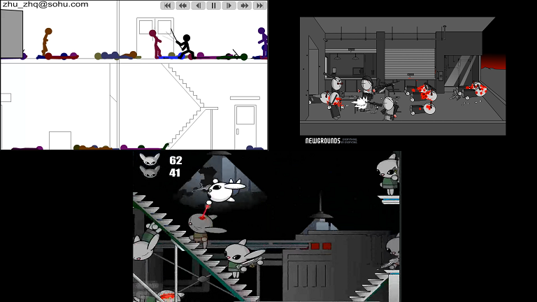 Xiao Xiao 3, Madness Combat 6.5, and Bunnykill 3 pt 1 screenshots